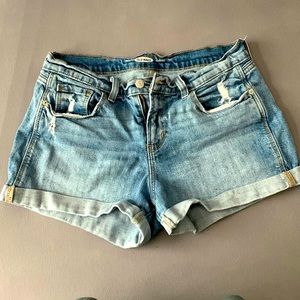 Boyfriend Ripped Denim Jean Shorts for Women -- 3-inch inseam